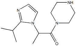 1-(piperazin-1-yl)-2-[2-(propan-2-yl)-1H-imidazol-1-yl]propan-1-one Struktur