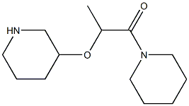 1-(piperidin-1-yl)-2-(piperidin-3-yloxy)propan-1-one Struktur