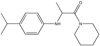 1-(piperidin-1-yl)-2-{[4-(propan-2-yl)phenyl]amino}propan-1-one Struktur