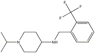 1-(propan-2-yl)-N-{[2-(trifluoromethyl)phenyl]methyl}piperidin-4-amine Struktur