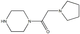 1-(pyrrolidin-1-ylacetyl)piperazine Struktur