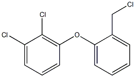 1,2-dichloro-3-[2-(chloromethyl)phenoxy]benzene Struktur