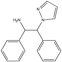 1,2-diphenyl-2-(1H-pyrazol-1-yl)ethan-1-amine Struktur