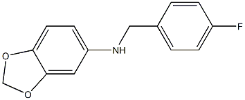 1,3-benzodioxol-5-yl(4-fluorophenyl)methylamine Struktur