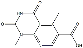 1,5-dimethyl-2,4-dioxo-1H,2H,3H,4H-pyrido[2,3-d]pyrimidine-6-carboxylic acid Struktur