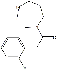 1-[(2-fluorophenyl)acetyl]-1,4-diazepane Struktur