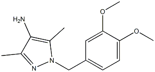 1-[(3,4-dimethoxyphenyl)methyl]-3,5-dimethyl-1H-pyrazol-4-amine Struktur