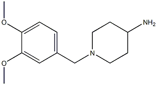 1-[(3,4-dimethoxyphenyl)methyl]piperidin-4-amine Struktur