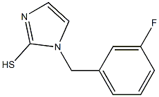 1-[(3-fluorophenyl)methyl]-1H-imidazole-2-thiol Struktur