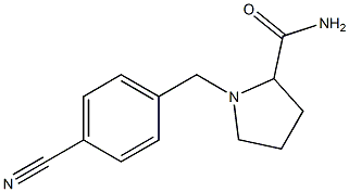 1-[(4-cyanophenyl)methyl]pyrrolidine-2-carboxamide Struktur