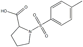 1-[(4-methylbenzene)sulfonyl]pyrrolidine-2-carboxylic acid Struktur