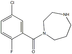 1-[(5-chloro-2-fluorophenyl)carbonyl]-1,4-diazepane Struktur