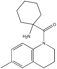 1-[(6-methyl-1,2,3,4-tetrahydroquinolin-1-yl)carbonyl]cyclohexan-1-amine Struktur