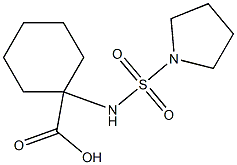 1-[(pyrrolidine-1-sulfonyl)amino]cyclohexane-1-carboxylic acid Struktur