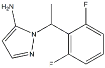 1-[1-(2,6-difluorophenyl)ethyl]-1H-pyrazol-5-amine Struktur