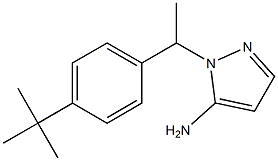 1-[1-(4-tert-butylphenyl)ethyl]-1H-pyrazol-5-amine Struktur