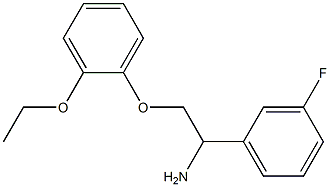 1-[1-amino-2-(2-ethoxyphenoxy)ethyl]-3-fluorobenzene Struktur