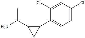 1-[2-(2,4-dichlorophenyl)cyclopropyl]ethan-1-amine Struktur