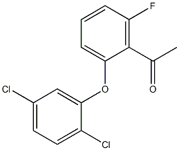 1-[2-(2,5-dichlorophenoxy)-6-fluorophenyl]ethan-1-one Struktur