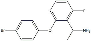 1-[2-(4-bromophenoxy)-6-fluorophenyl]ethan-1-amine Struktur