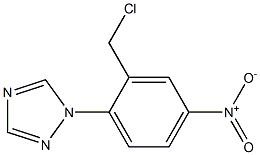 1-[2-(chloromethyl)-4-nitrophenyl]-1H-1,2,4-triazole Struktur