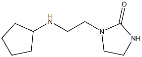 1-[2-(cyclopentylamino)ethyl]imidazolidin-2-one Struktur