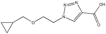 1-[2-(cyclopropylmethoxy)ethyl]-1H-1,2,3-triazole-4-carboxylic acid Struktur