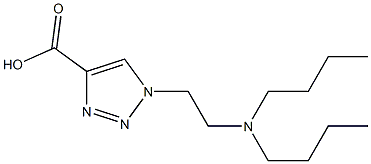 1-[2-(dibutylamino)ethyl]-1H-1,2,3-triazole-4-carboxylic acid Struktur