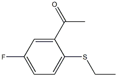 1-[2-(ethylsulfanyl)-5-fluorophenyl]ethan-1-one Struktur