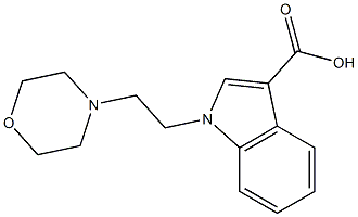 1-[2-(morpholin-4-yl)ethyl]-1H-indole-3-carboxylic acid Struktur