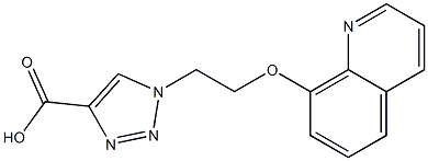 1-[2-(quinolin-8-yloxy)ethyl]-1H-1,2,3-triazole-4-carboxylic acid Struktur