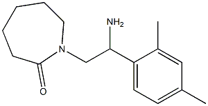 1-[2-amino-2-(2,4-dimethylphenyl)ethyl]azepan-2-one Struktur