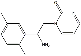 1-[2-amino-2-(2,5-dimethylphenyl)ethyl]pyrimidin-2(1H)-one Struktur