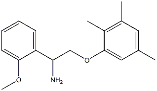 1-[2-amino-2-(2-methoxyphenyl)ethoxy]-2,3,5-trimethylbenzene Struktur