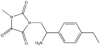 1-[2-amino-2-(4-ethylphenyl)ethyl]-3-methylimidazolidine-2,4,5-trione Struktur