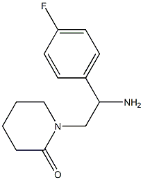 1-[2-amino-2-(4-fluorophenyl)ethyl]piperidin-2-one Struktur