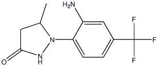 1-[2-amino-4-(trifluoromethyl)phenyl]-5-methylpyrazolidin-3-one Struktur