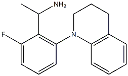 1-[2-fluoro-6-(1,2,3,4-tetrahydroquinolin-1-yl)phenyl]ethan-1-amine Struktur