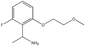 1-[2-fluoro-6-(2-methoxyethoxy)phenyl]ethan-1-amine Struktur