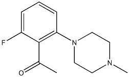 1-[2-fluoro-6-(4-methylpiperazin-1-yl)phenyl]ethan-1-one Struktur