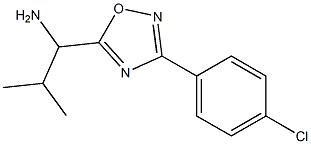 1-[3-(4-chlorophenyl)-1,2,4-oxadiazol-5-yl]-2-methylpropan-1-amine Struktur