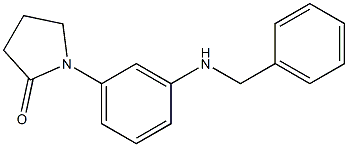 1-[3-(benzylamino)phenyl]pyrrolidin-2-one Struktur