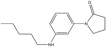 1-[3-(pentylamino)phenyl]pyrrolidin-2-one Struktur