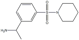 1-[3-(piperidine-1-sulfonyl)phenyl]ethan-1-amine Struktur