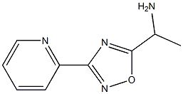 1-[3-(pyridin-2-yl)-1,2,4-oxadiazol-5-yl]ethan-1-amine Struktur