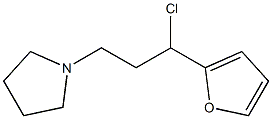 1-[3-chloro-3-(2-furyl)propyl]pyrrolidine Struktur