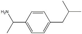 1-[4-(2-methylpropyl)phenyl]ethan-1-amine Struktur