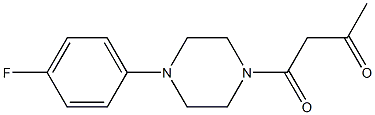 1-[4-(4-fluorophenyl)piperazin-1-yl]butane-1,3-dione Struktur