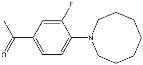 1-[4-(azocan-1-yl)-3-fluorophenyl]ethan-1-one Struktur