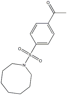 1-[4-(azocane-1-sulfonyl)phenyl]ethan-1-one Struktur